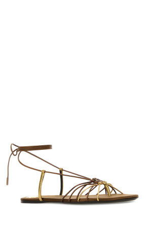 Коричневі шкіряні сандалі Babylone SAINT LAURENT (825740AAETH) Коричневі шкіряні сандалі Babylone SAINT LAURENT (825740AAETH)