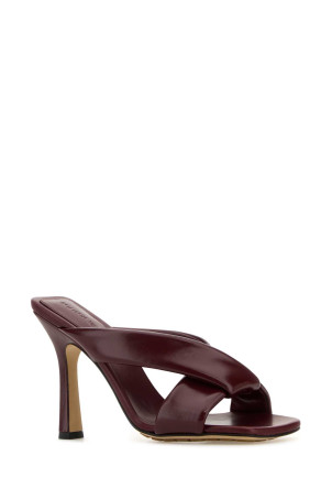 Бургундські шкіряні мюлі Riva BOTTEGA VENETA (827612V3H90) Бургундські шкіряні мюлі Riva BOTTEGA VENETA (827612V3H90)
