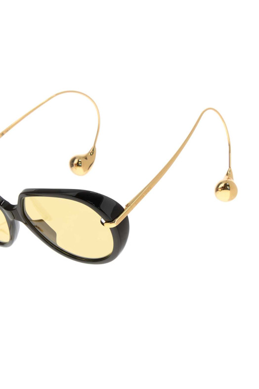 Black acetate and metal Drop sunglasses BOTTEGA VENETA (845792V2Q30)