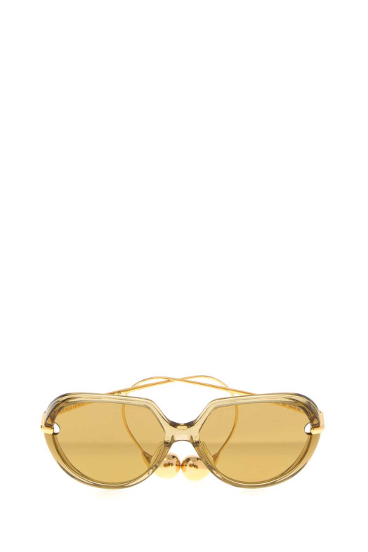 Желтые ацетатные и металлические очки Drop BOTTEGA VENETA (845792V2Q30)