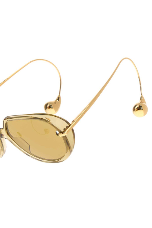 Желтые ацетатные и металлические очки Drop BOTTEGA VENETA (845792V2Q30)