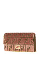 Вишитий полотно Багет гаманець Білий FENDI (8M0498AT14)