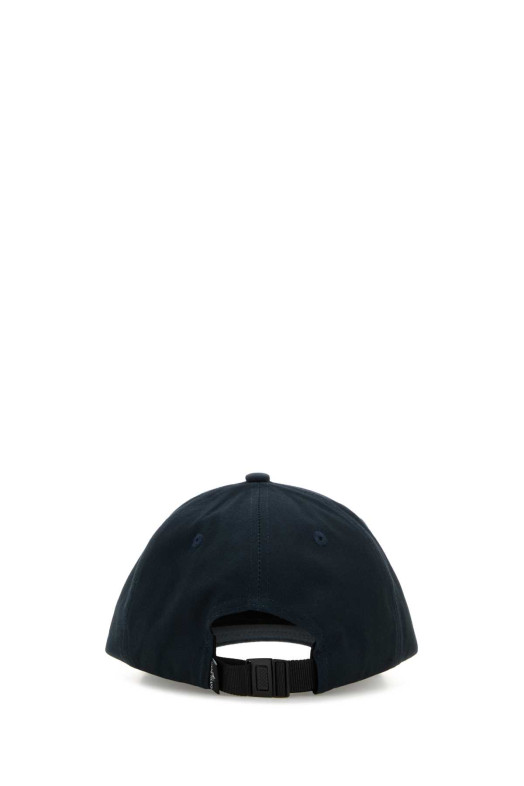 Темно-синяя хлопковая бейсболка Black STONE ISLAND (910099665)
