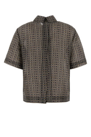 Printed silk blend polo shirt FENDI (FS8240AUP5) Printed silk blend polo shirt FENDI (FS8240AUP5)
