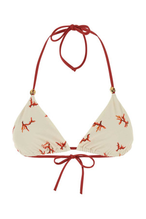 Топ бикини из эластичного нейлона с принтом FENDI (FXBA51AT8O)