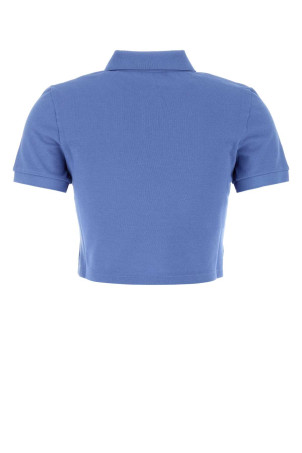 Cerulean blue piquet polo shirt MIU MIU (MJN547SOOO14RW)