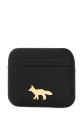 Черный кожаный держатель для карт MAISON KITSUNE (OW05700LR0001)