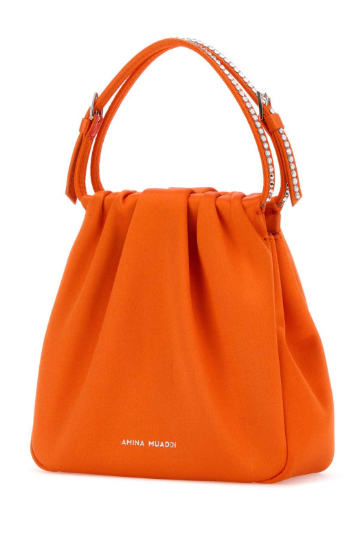 Оранжевая атласная сумочка Vittoria Crystal AMINA MUADDI (VITTORIACRYSTAL) Оранжевая атласная сумочка Vittoria Crystal AMINA MUADDI (VITTORIACRYSTAL)