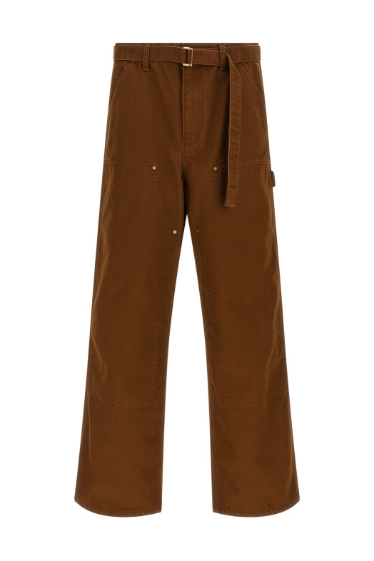 Sacai x Carhartt Wip capsule pants Brown