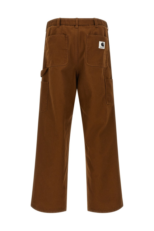 Sacai x Carhartt Wip capsule pants Brown
