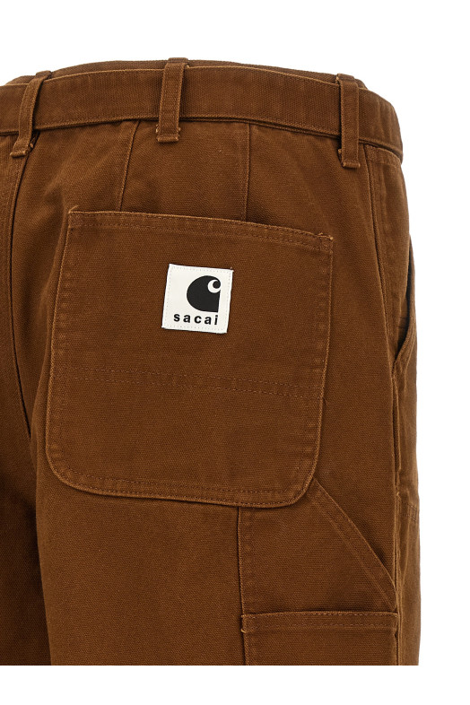 Sacai x Carhartt Wip capsule pants Brown