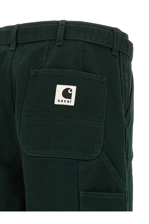 Sacai x Carhartt Wip capsule pants Green