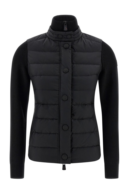 Padded cardigan Black