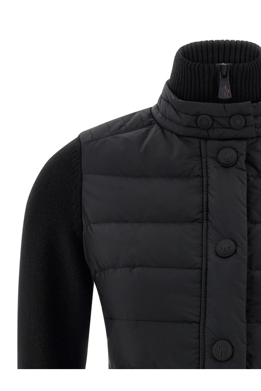 Padded cardigan Black