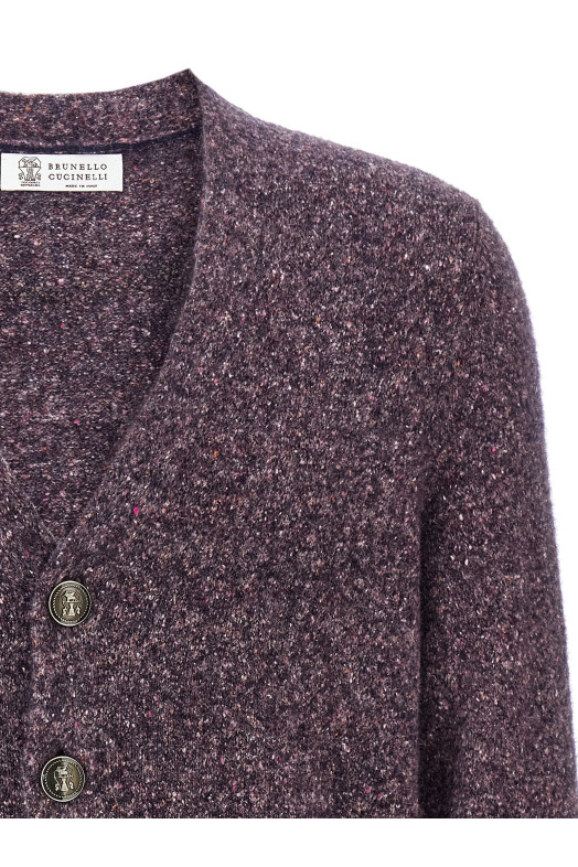 Кардиган на ґудзиках Фіолетовий BRUNELLO CUCINELLI MOH709206CPZ88
