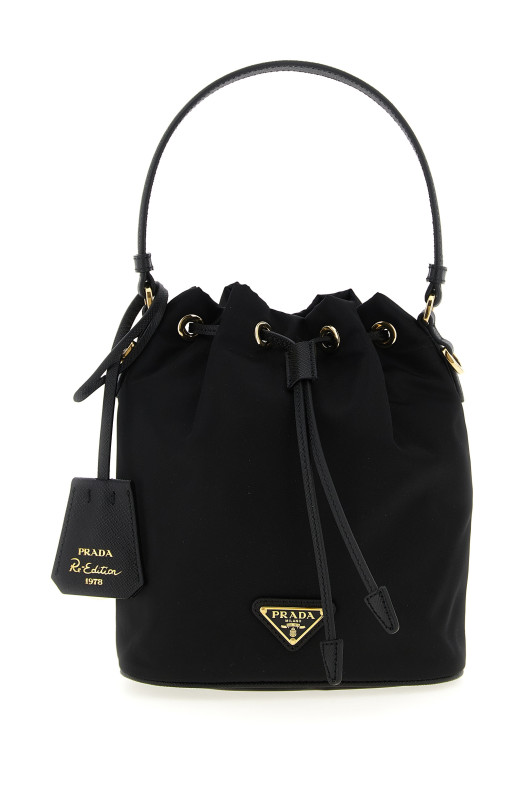 Re-Nylon bucket bag Black Re-Nylon bucket bag Black