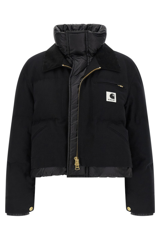 Sacai x Carhartt Wip capsule double-layer jacket Black