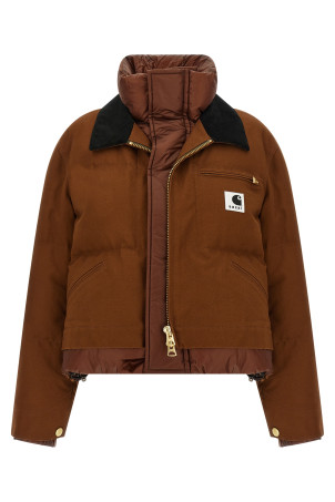 Двошарова куртка Sacai x Carhartt Wip капсульної колекції Коричнева 2508083642 Двошарова куртка Sacai x Carhartt Wip капсульної колекції Коричнева 2508083642