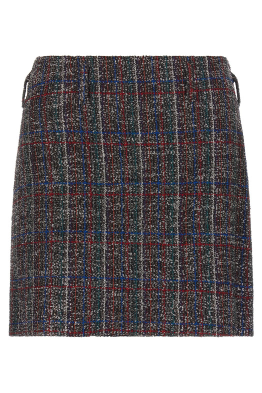Sequin tartan skirt Multicolor