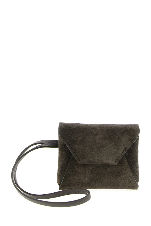 Suede bag charm Brown