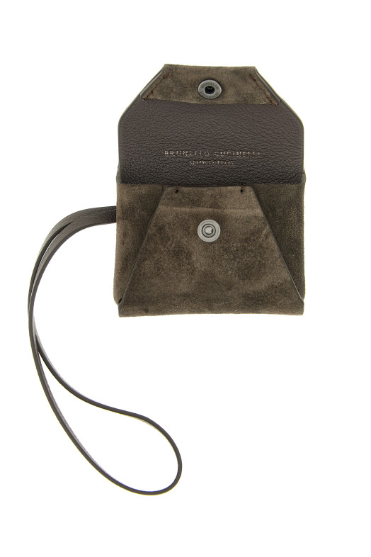 Suede bag charm Brown