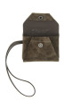 Suede bag charm Brown