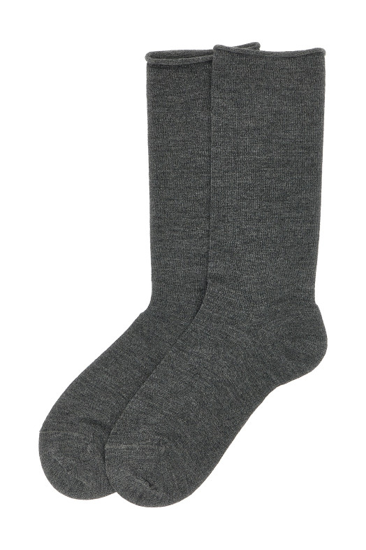 Кашемірові трикотажні шкарпетки Сірі BRUNELLO CUCINELLI M64945019C079