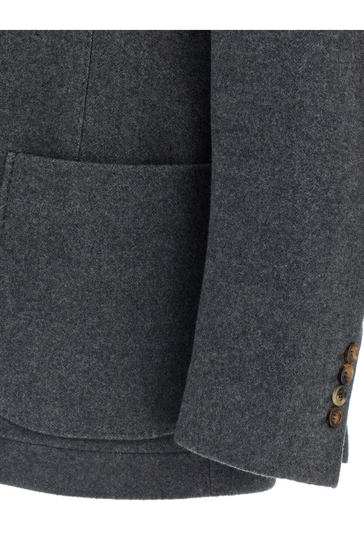 Кашеміровий блейзер Сірий BRUNELLO CUCINELLI MT4016265C029