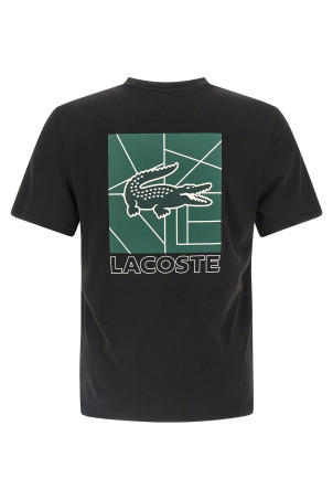 Футболка з принтом Чорна LACOSTE TH5517031 Футболка з принтом Чорна LACOSTE TH5517031