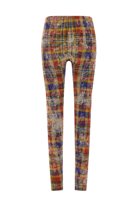 Клетчатые леггинсы Multicolor VIVIENNE WESTWOOD 3J010006J009YO320