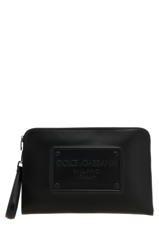 Large plaque pouch Black