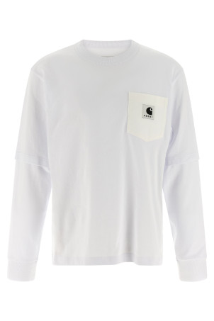 T-shirt capsule Sacai x Carhartt Wip White T-shirt capsule Sacai x Carhartt Wip White