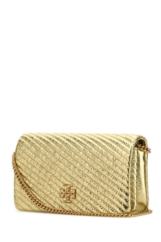 Gold leather Kira clutch TORY BURCH (162140) Gold leather Kira clutch TORY BURCH (162140)