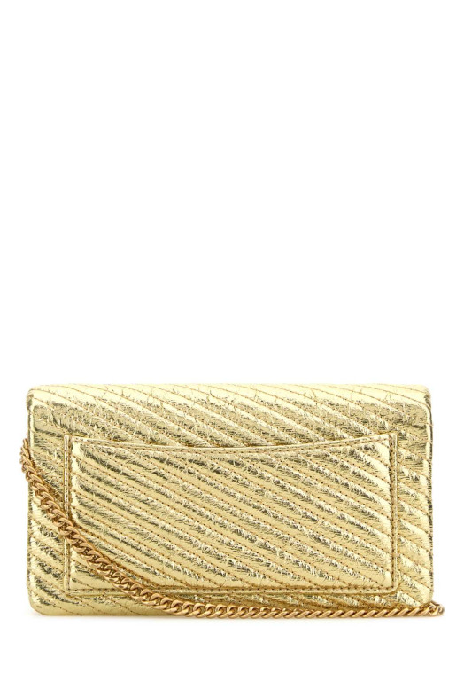 Gold leather Kira clutch TORY BURCH (162140) Gold leather Kira clutch TORY BURCH (162140)