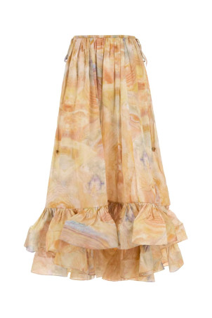 Printed silk skirt ZIMMERMANN (4417SS253)