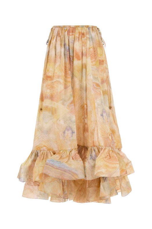 Printed silk skirt ZIMMERMANN (4417SS253)