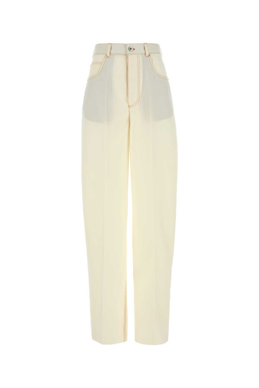 Белые шерстяные брюки BOTTEGA VENETA (825519V0B30) Белые шерстяные брюки BOTTEGA VENETA (825519V0B30)