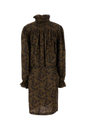 Сукня з принтом у саржеву клітинку SAINT LAURENT (828304Y6K90) Сукня з принтом у саржеву клітинку SAINT LAURENT (828304Y6K90)