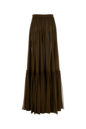 Коричнева спідниця з крепу SAINT LAURENT (834197Y115W) Коричнева спідниця з крепу SAINT LAURENT (834197Y115W)