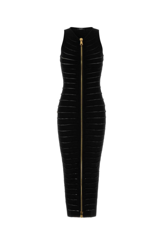 Black knit dress BALMAIN (FF0RO170KI96)