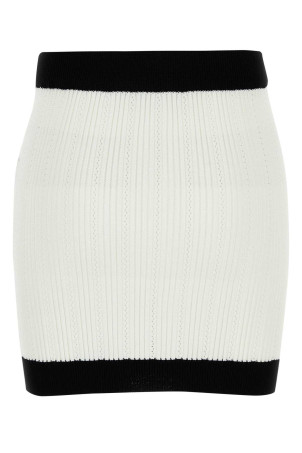 Біла міні-спідниця з віскозної суміші BALMAIN (FF1LB039KI64) Біла міні-спідниця з віскозної суміші BALMAIN (FF1LB039KI64)