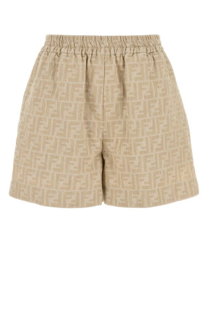 Embroidered chambray shorts FENDI (FLP870ASMF) Embroidered chambray shorts FENDI (FLP870ASMF)