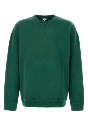 Темно-зелена бавовняна кофта Green LOEWE (H526Y24X58)