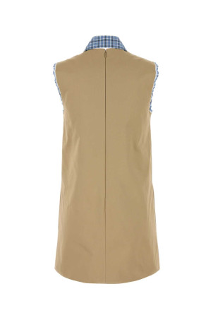 Beige cotton dress MIU MIU (MF5689SOOO1UPX) Beige cotton dress MIU MIU (MF5689SOOO1UPX)