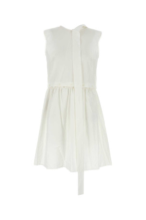 White poplin dress Black MIU MIU (MF5780SOOO163M) White poplin dress Black MIU MIU (MF5780SOOO163M)