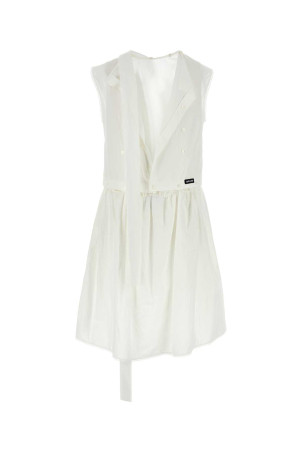 White poplin dress Black MIU MIU (MF5780SOOO163M) White poplin dress Black MIU MIU (MF5780SOOO163M)
