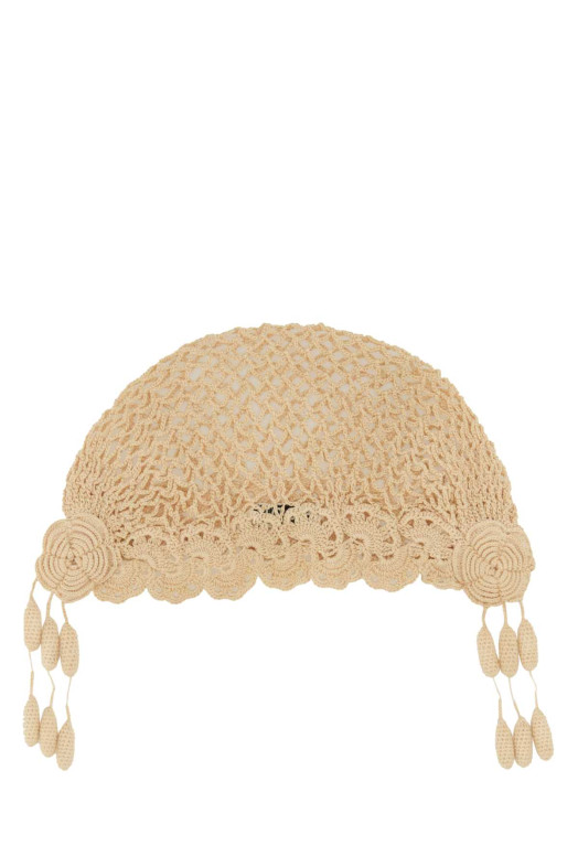 Бежевая вязаная шапка Blossom Beige BODE (MRS25KA022) Бежевая вязаная шапка Blossom Beige BODE (MRS25KA022)