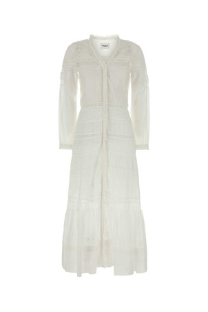 White cotton Daniva dress ISABEL MARANT ETOILE (RO0723FAC1J15E) White cotton Daniva dress ISABEL MARANT ETOILE (RO0723FAC1J15E)