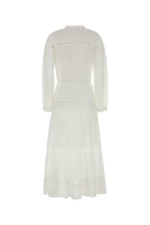 White cotton Daniva dress ISABEL MARANT ETOILE (RO0723FAC1J15E) White cotton Daniva dress ISABEL MARANT ETOILE (RO0723FAC1J15E)
