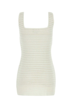 Біле міні-плаття, виготовлене гачком Біле LE KASHA (SIFLAQ) Біле міні-плаття, виготовлене гачком Біле LE KASHA (SIFLAQ)